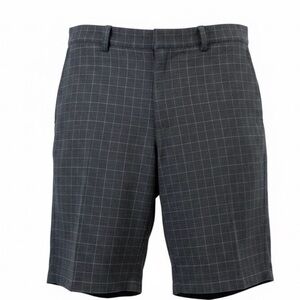 Nike Men's Dark Gray Plaid Shorts
